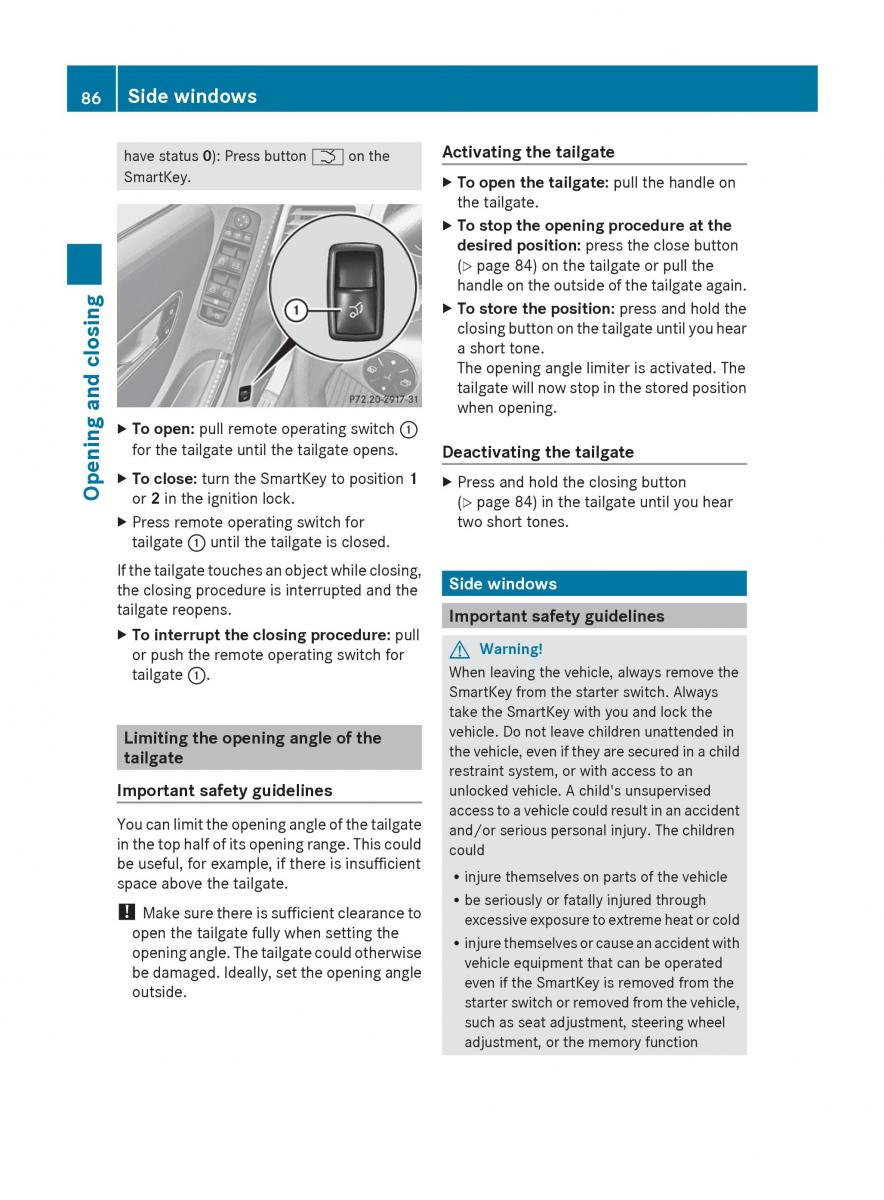 manual  Mercedes Benz R Class owners manual / page 88