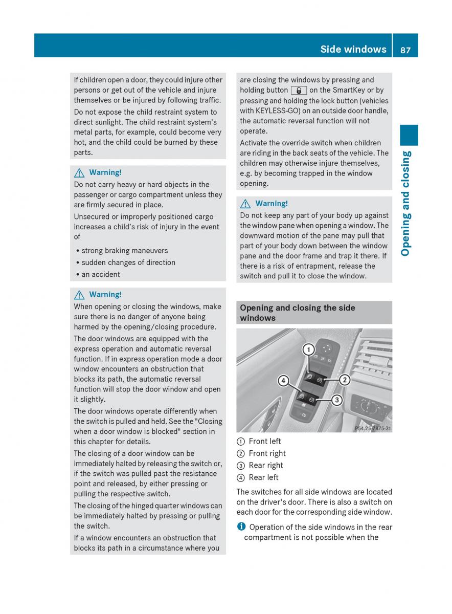 manual  Mercedes Benz R Class owners manual / page 89