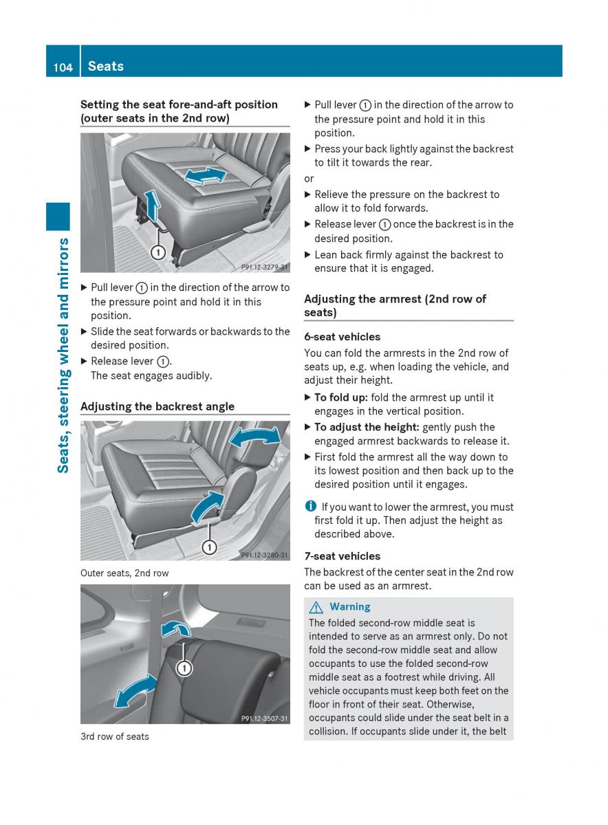 manual  Mercedes Benz R Class owners manual / page 106