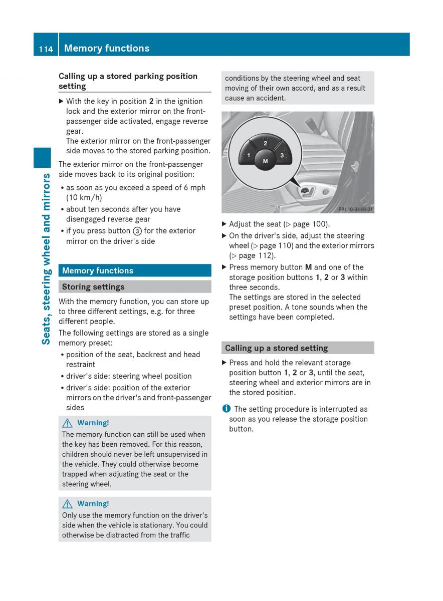 manual  Mercedes Benz R Class owners manual / page 116