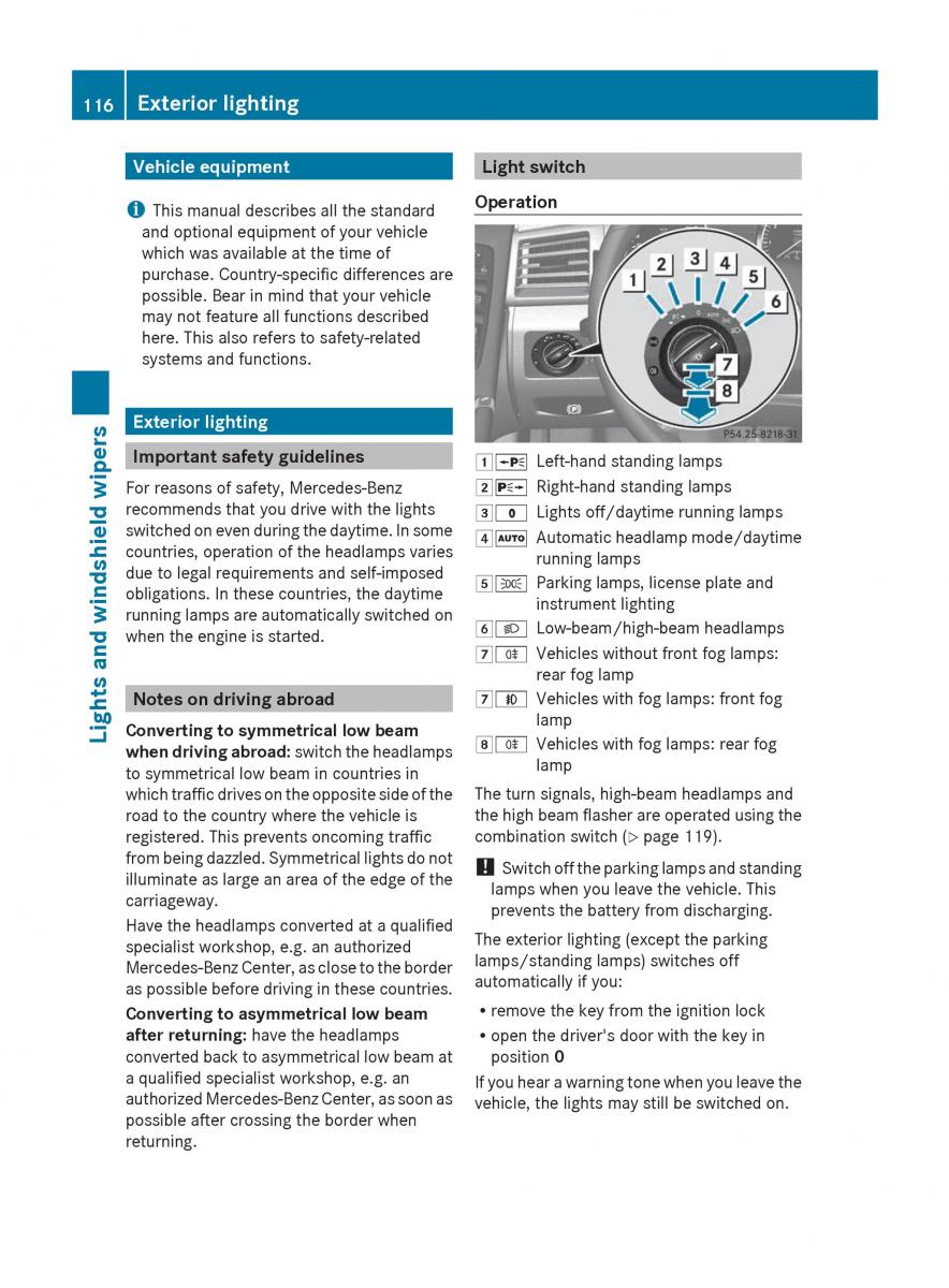 manual  Mercedes Benz R Class owners manual / page 118