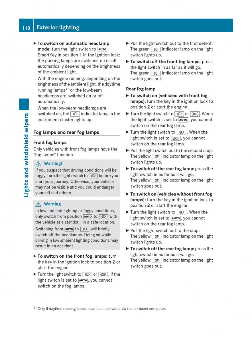 manual  Mercedes Benz R Class owners manual / page 120