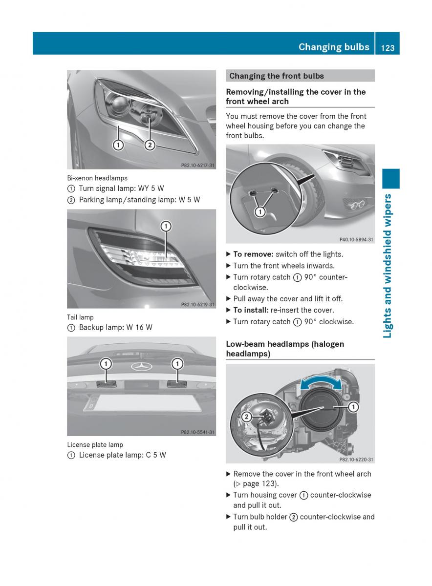 manual  Mercedes Benz R Class owners manual / page 125