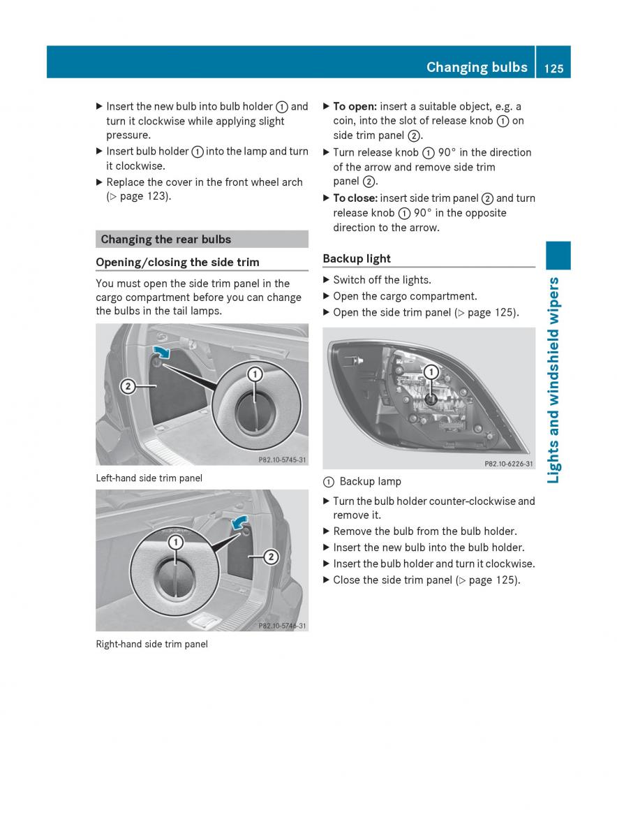 manual  Mercedes Benz R Class owners manual / page 127