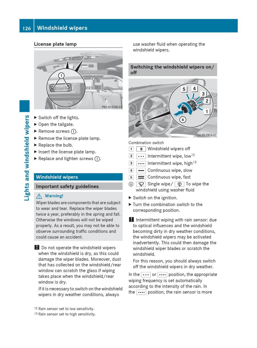 manual  Mercedes Benz R Class owners manual / page 128