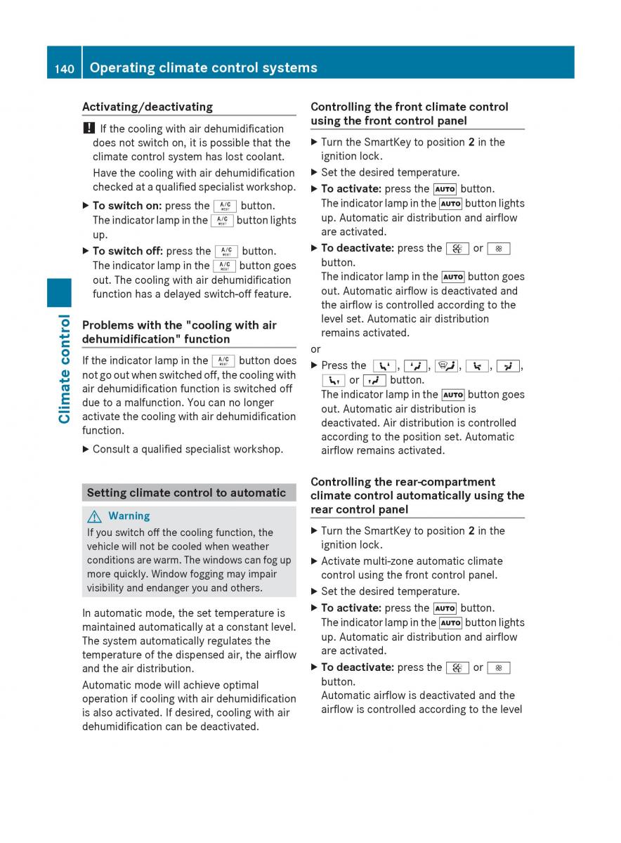 manual  Mercedes Benz R Class owners manual / page 142