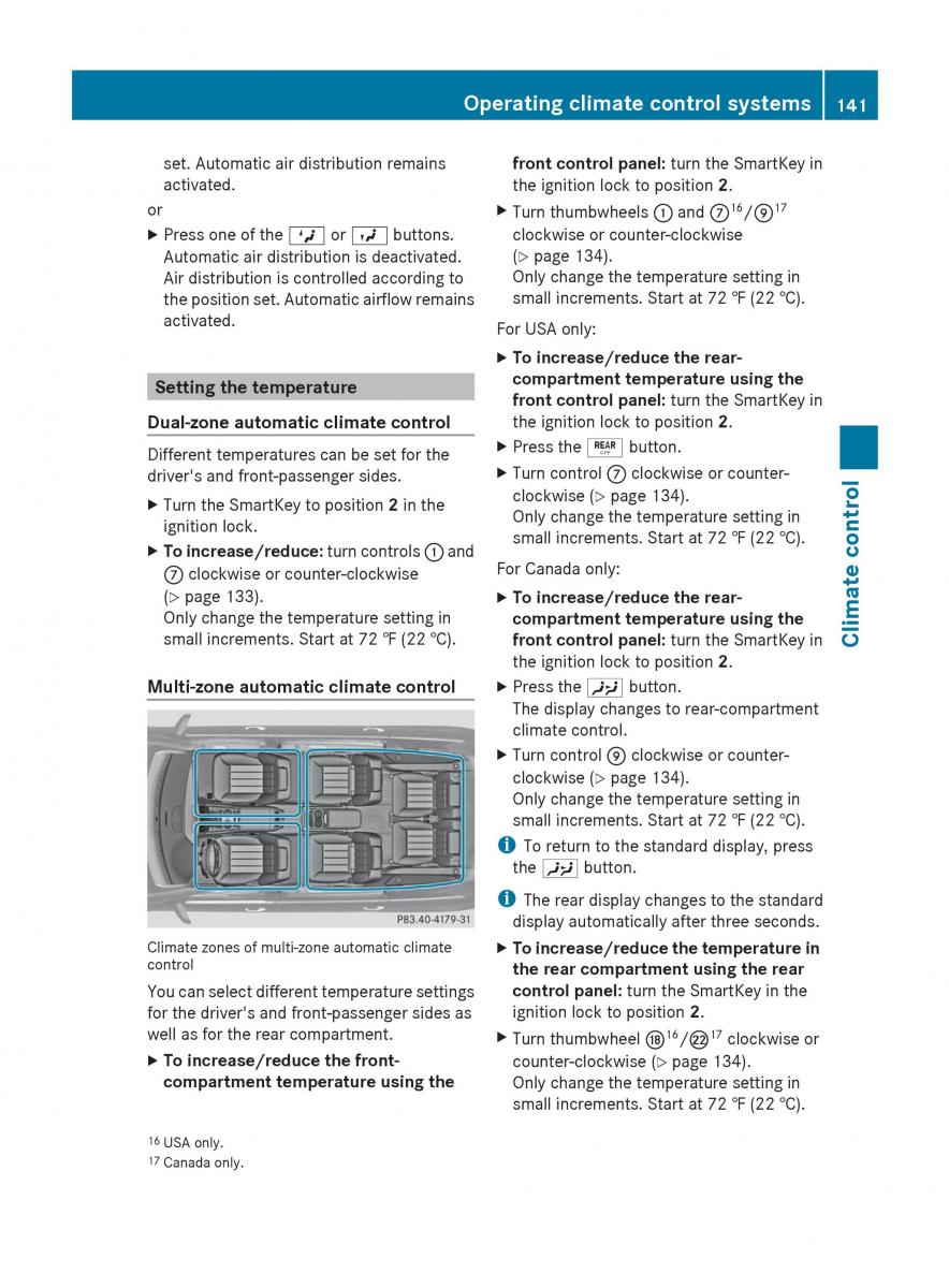 manual  Mercedes Benz R Class owners manual / page 143