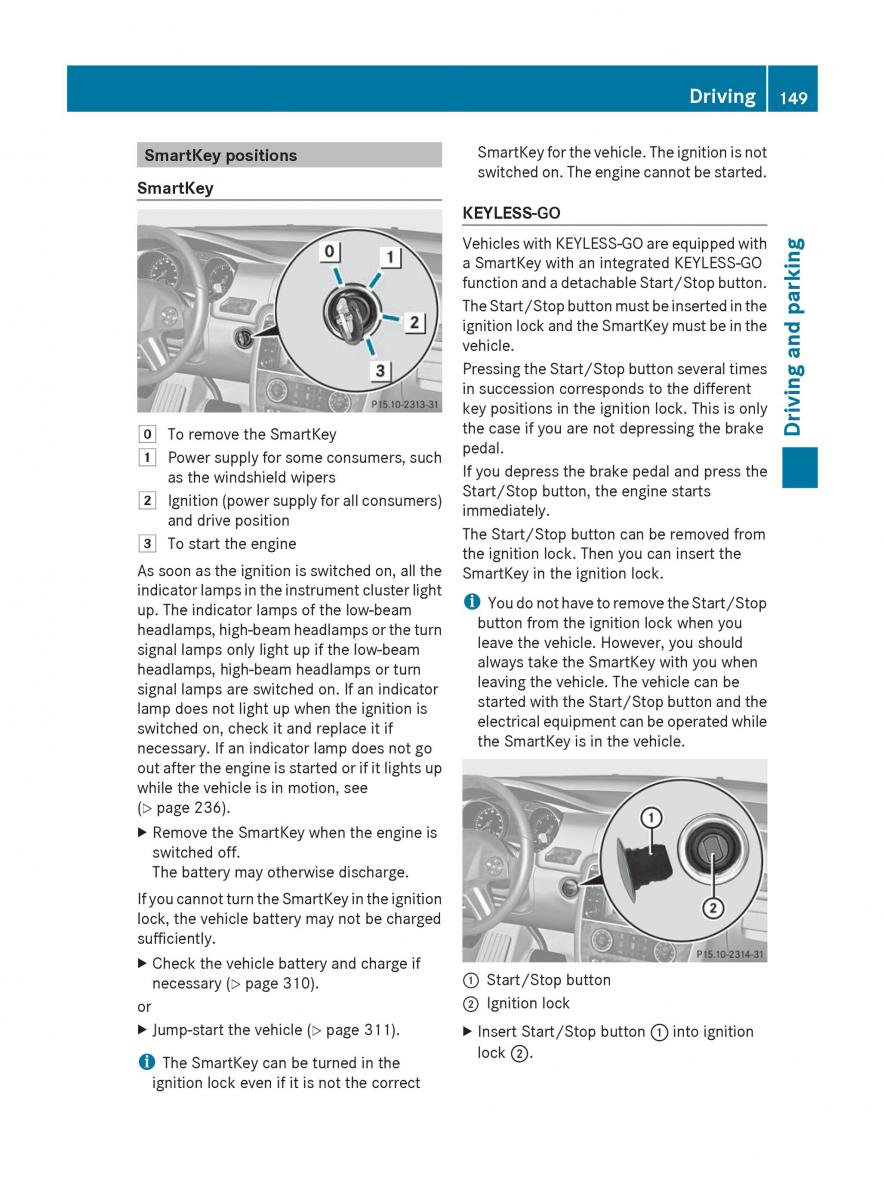 manual  Mercedes Benz R Class owners manual / page 151