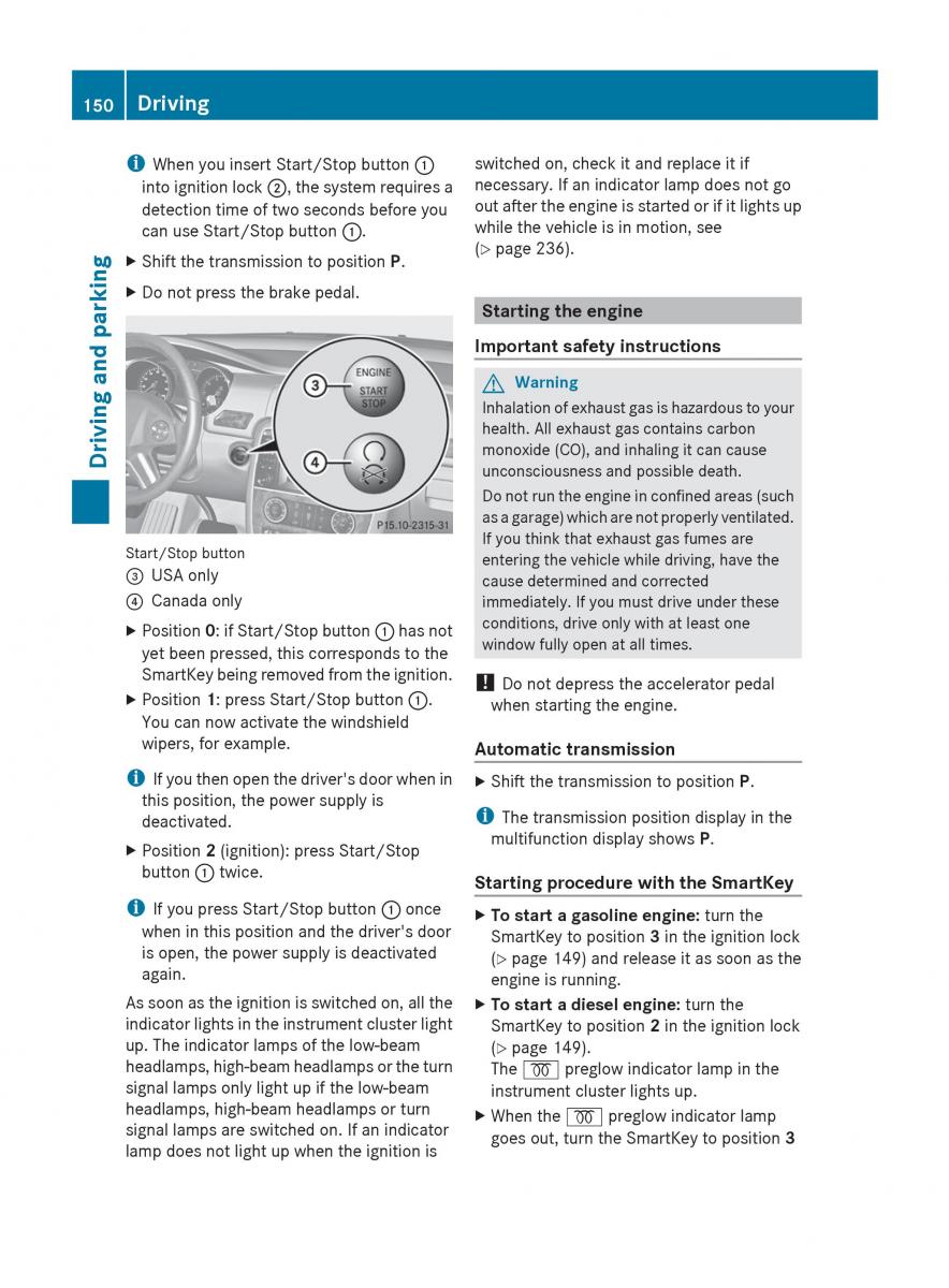 manual  Mercedes Benz R Class owners manual / page 152