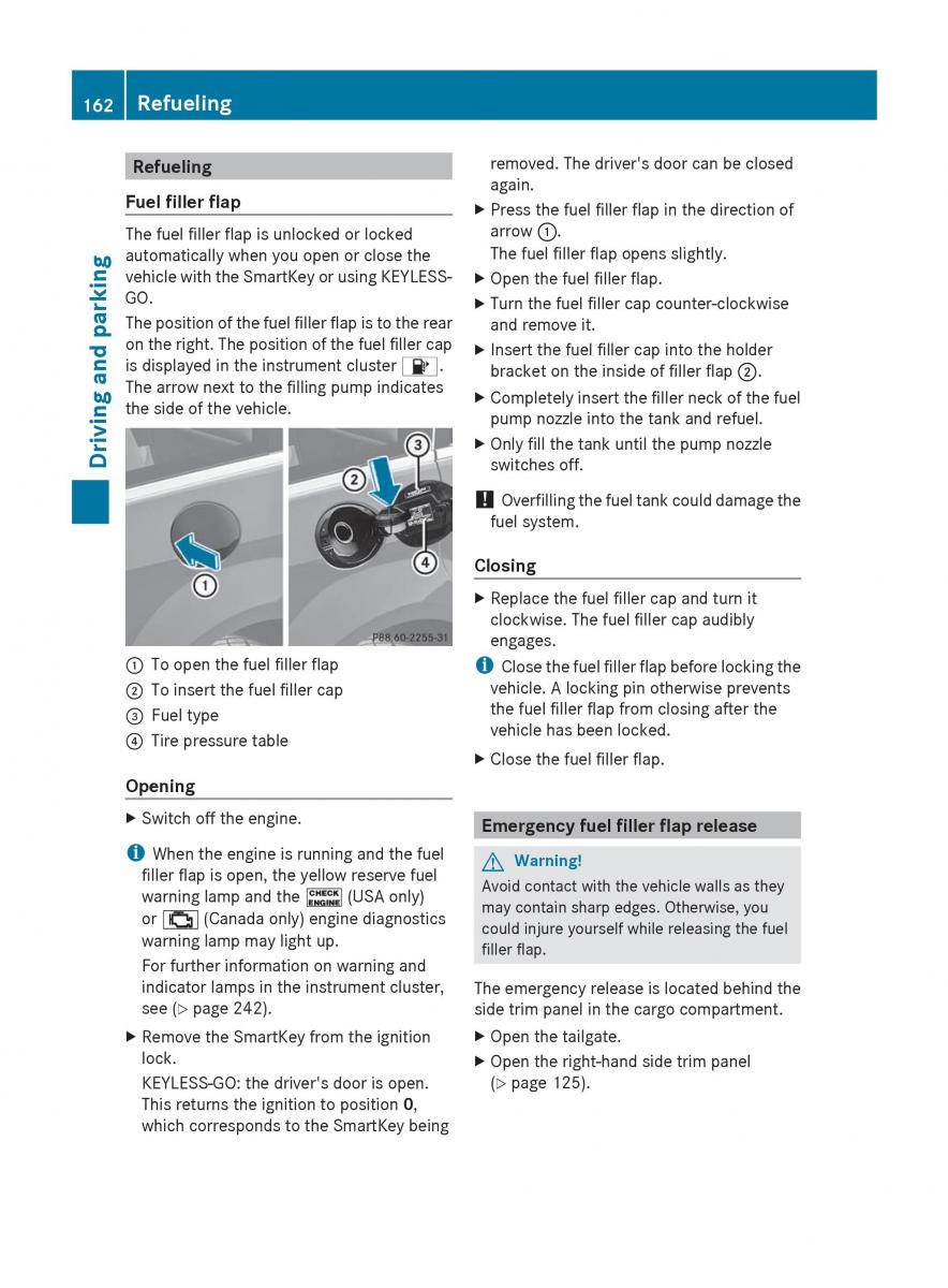 manual  Mercedes Benz R Class owners manual / page 164