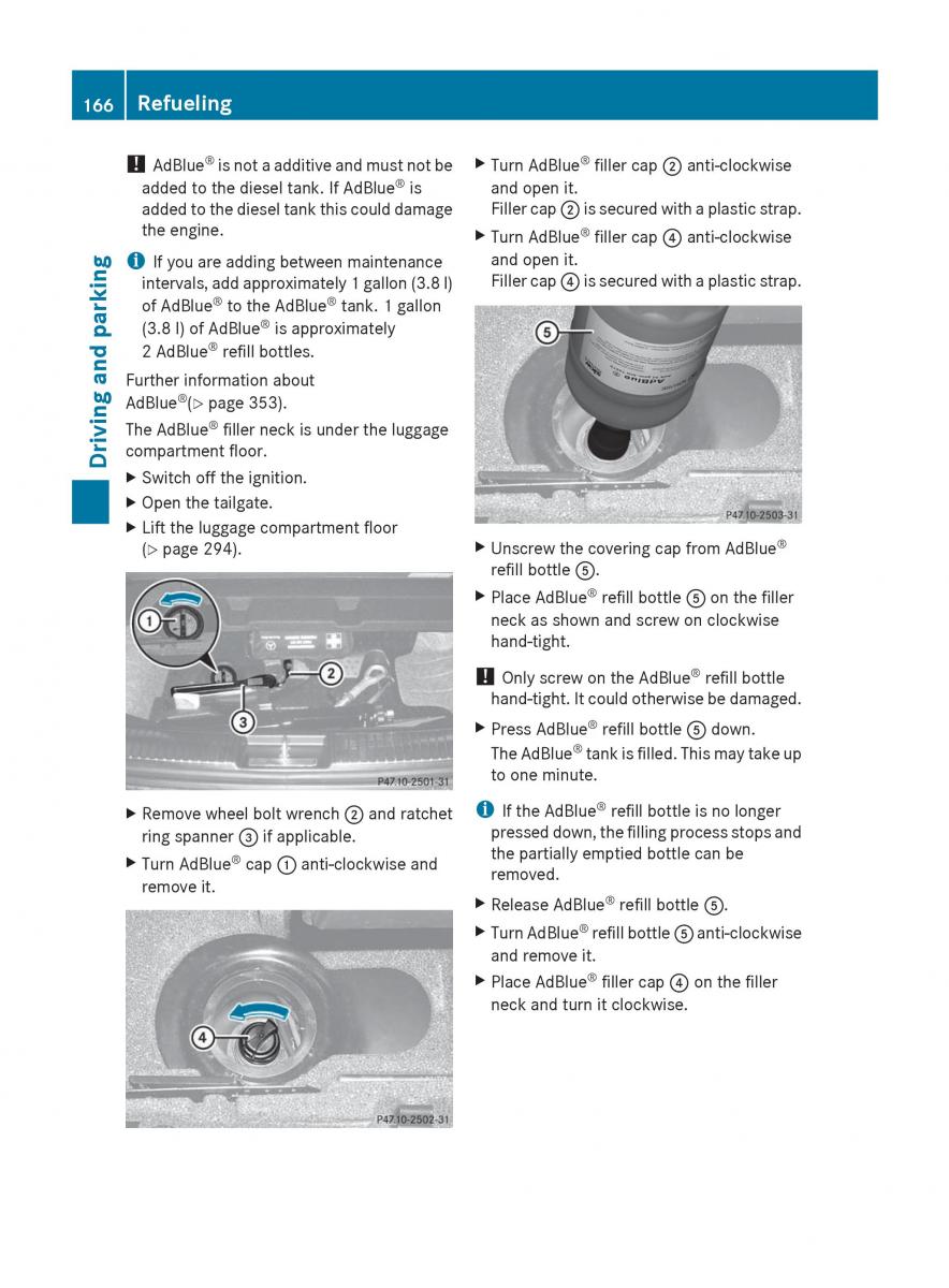 manual  Mercedes Benz R Class owners manual / page 168