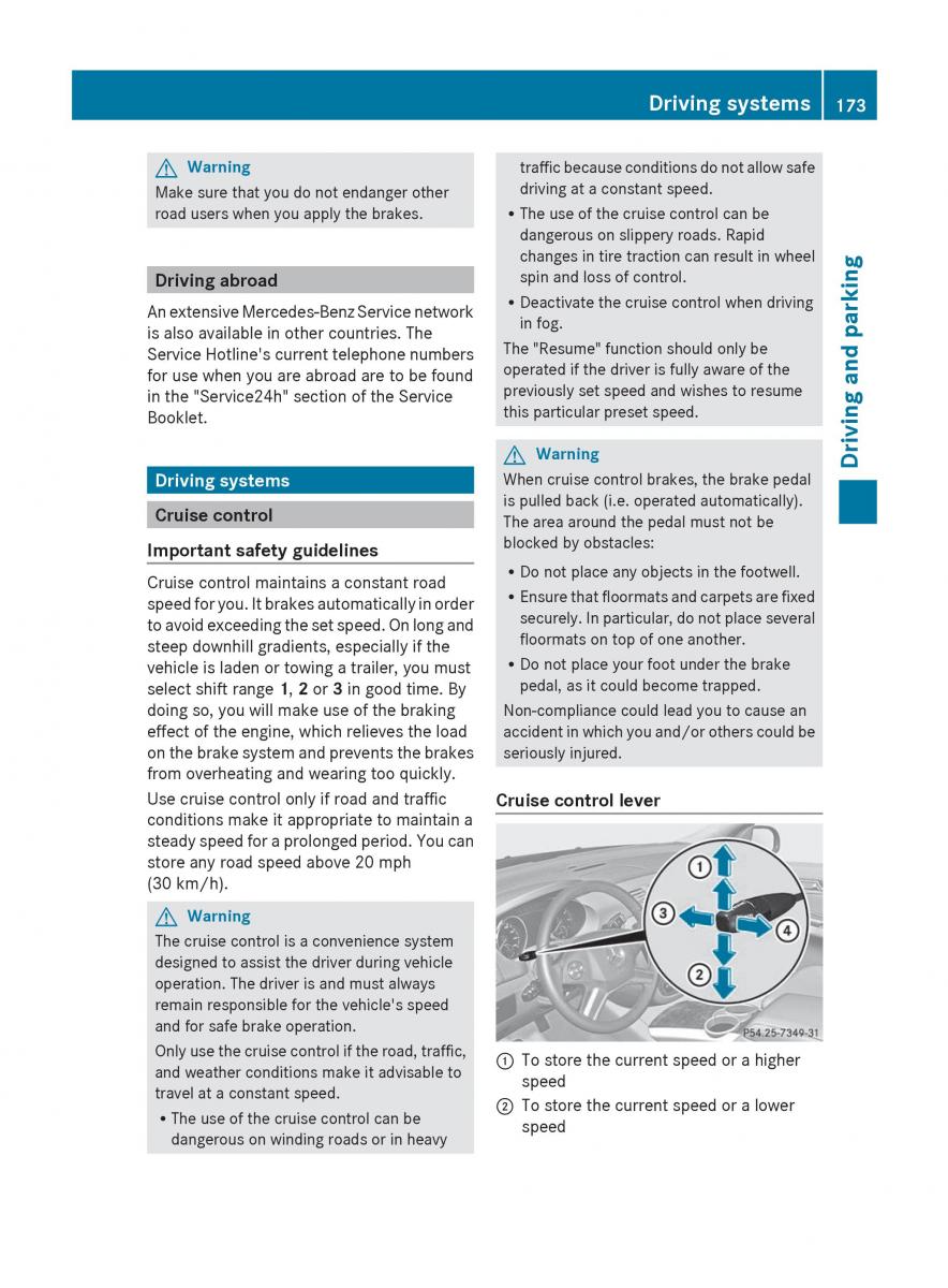 manual  Mercedes Benz R Class owners manual / page 175