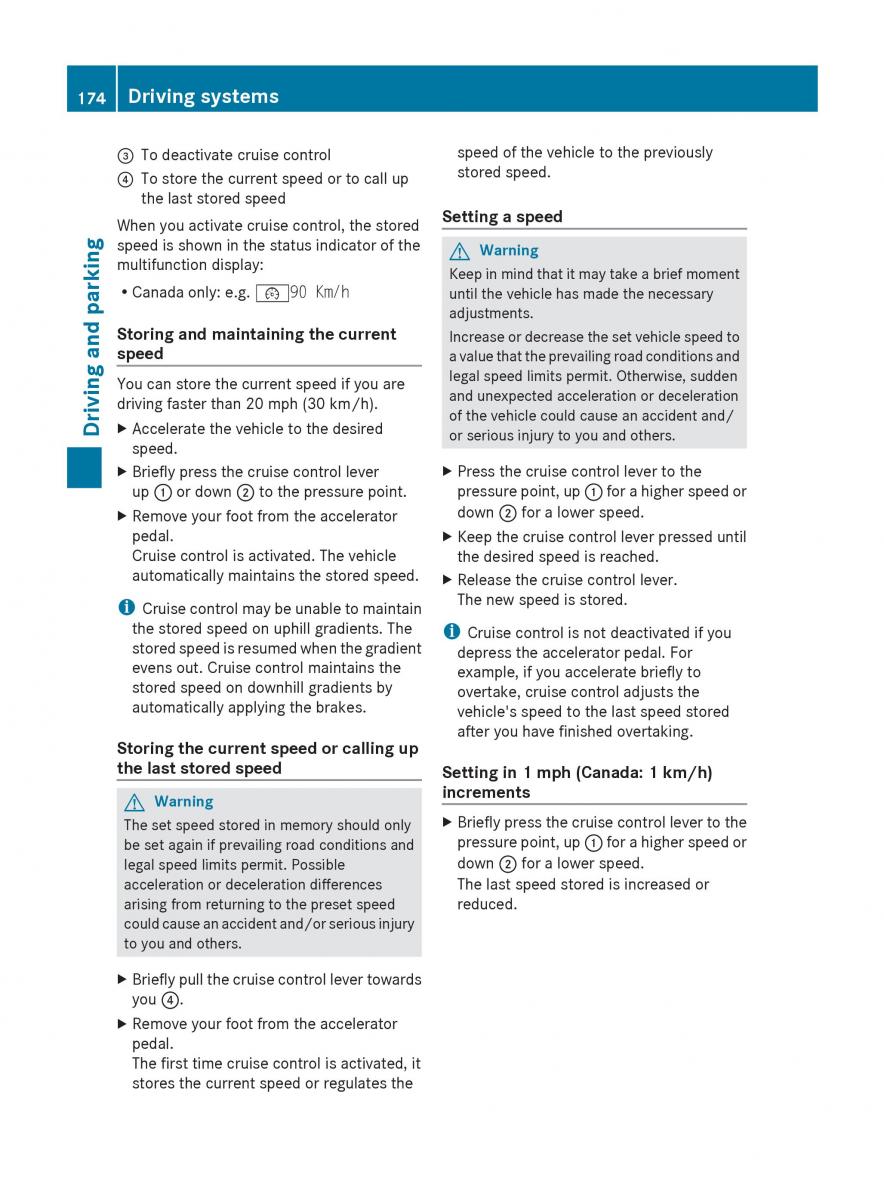 manual  Mercedes Benz R Class owners manual / page 176