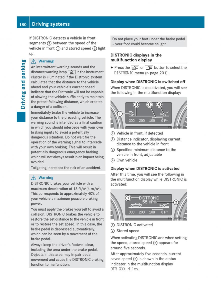 manual  Mercedes Benz R Class owners manual / page 182