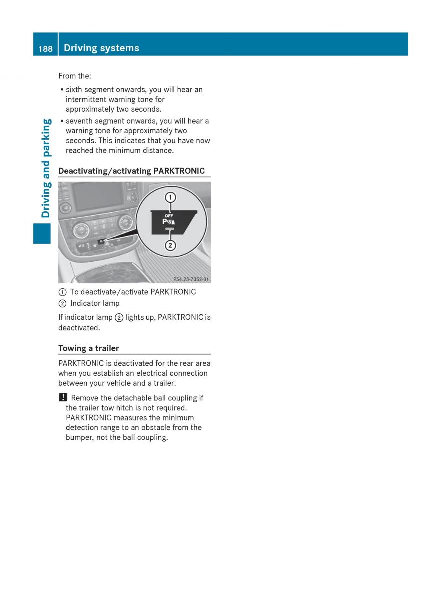 manual  Mercedes Benz R Class owners manual / page 190