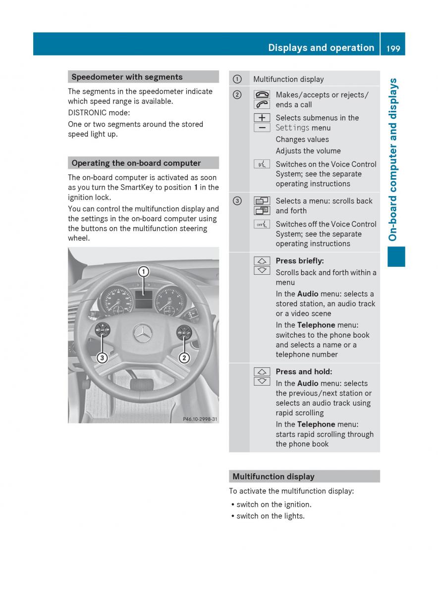 manual  Mercedes Benz R Class owners manual / page 201