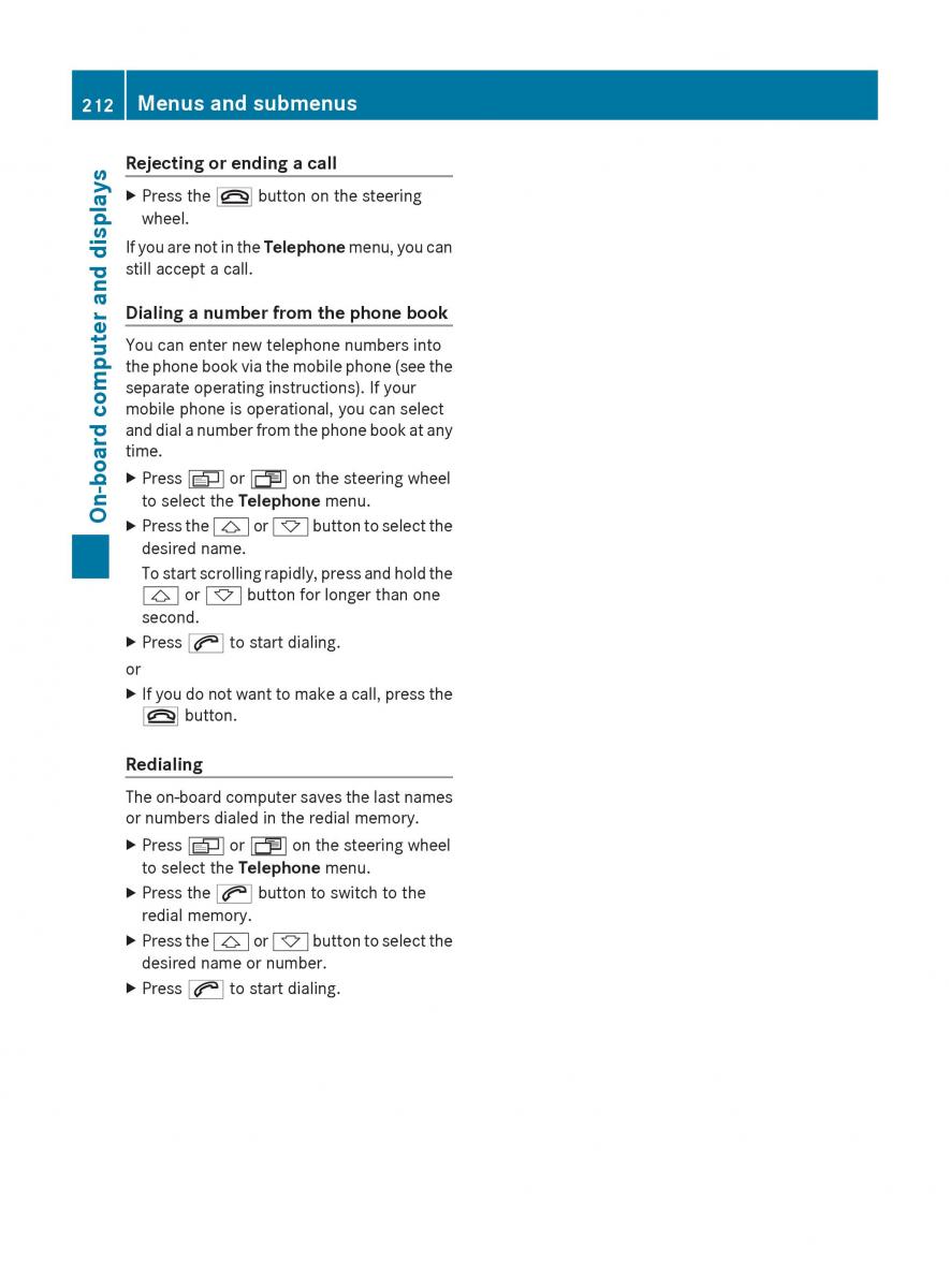 manual  Mercedes Benz R Class owners manual / page 214