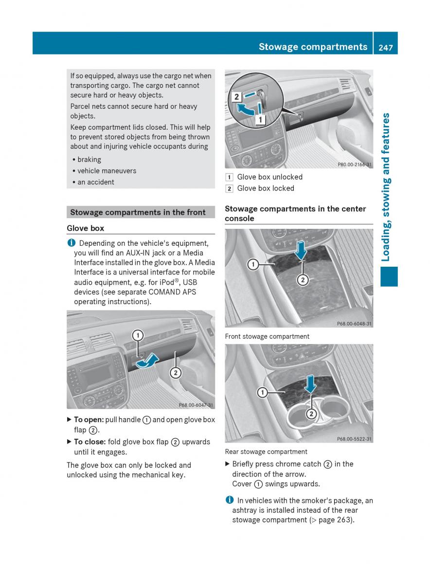 manual  Mercedes Benz R Class owners manual / page 249