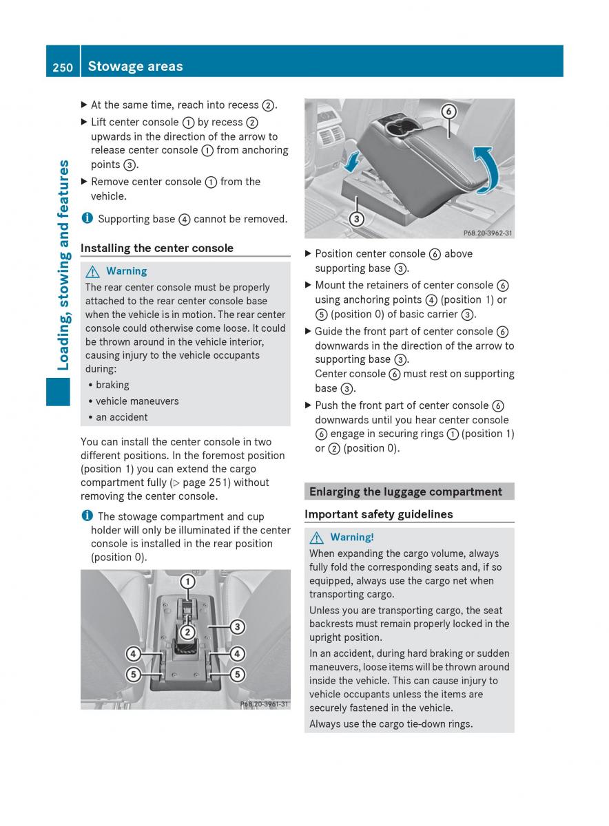 manual  Mercedes Benz R Class owners manual / page 252