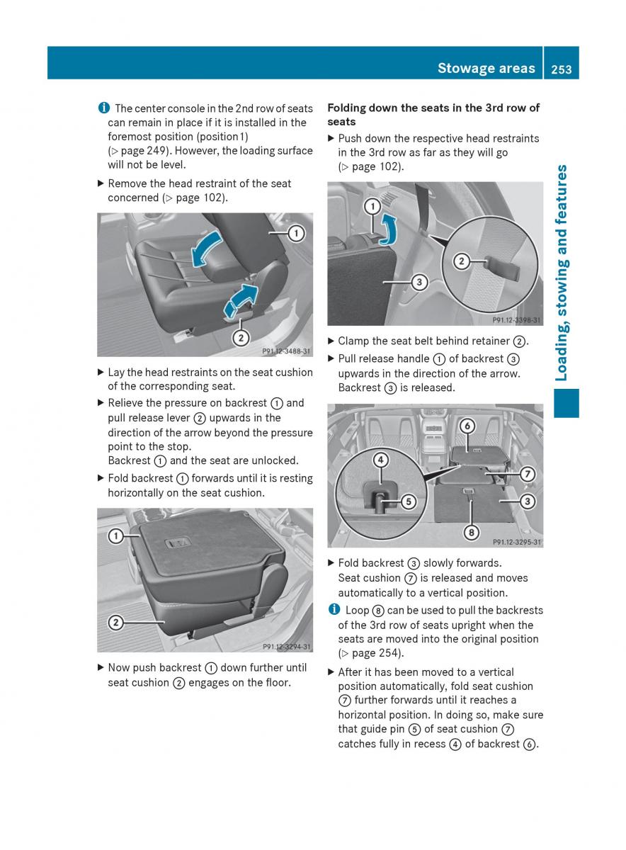 manual  Mercedes Benz R Class owners manual / page 255