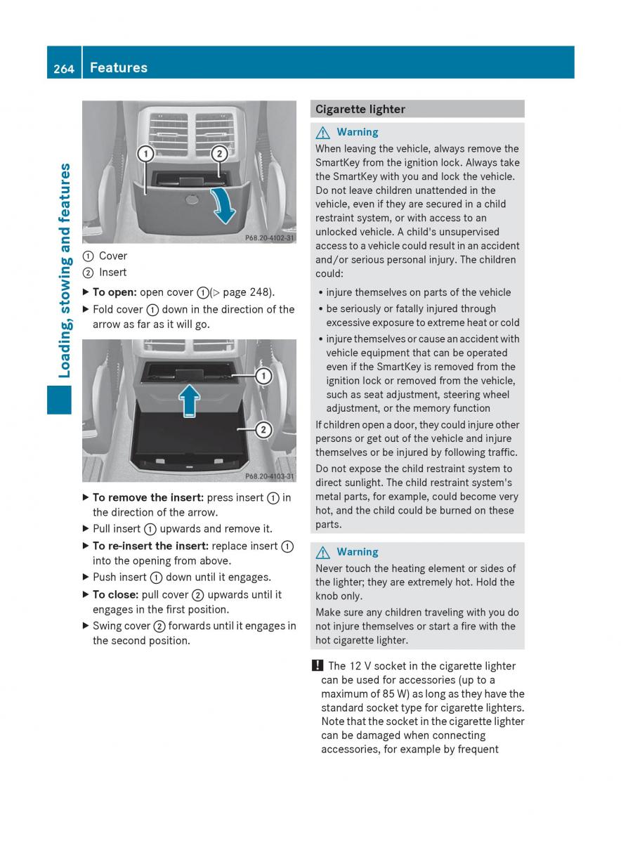 manual  Mercedes Benz R Class owners manual / page 266