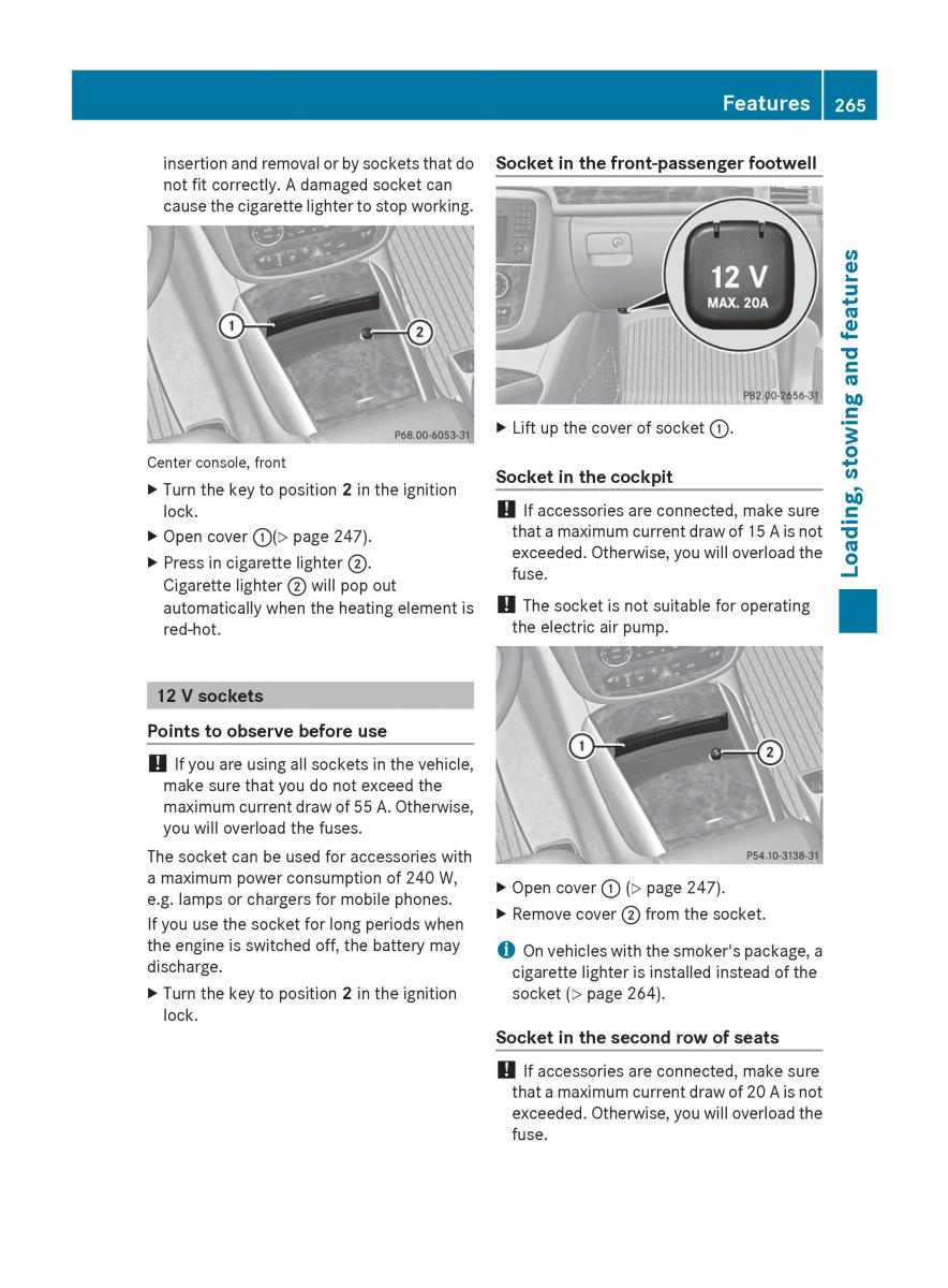 manual  Mercedes Benz R Class owners manual / page 267