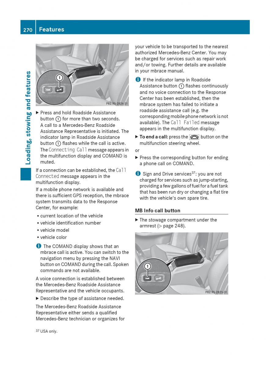 manual  Mercedes Benz R Class owners manual / page 272