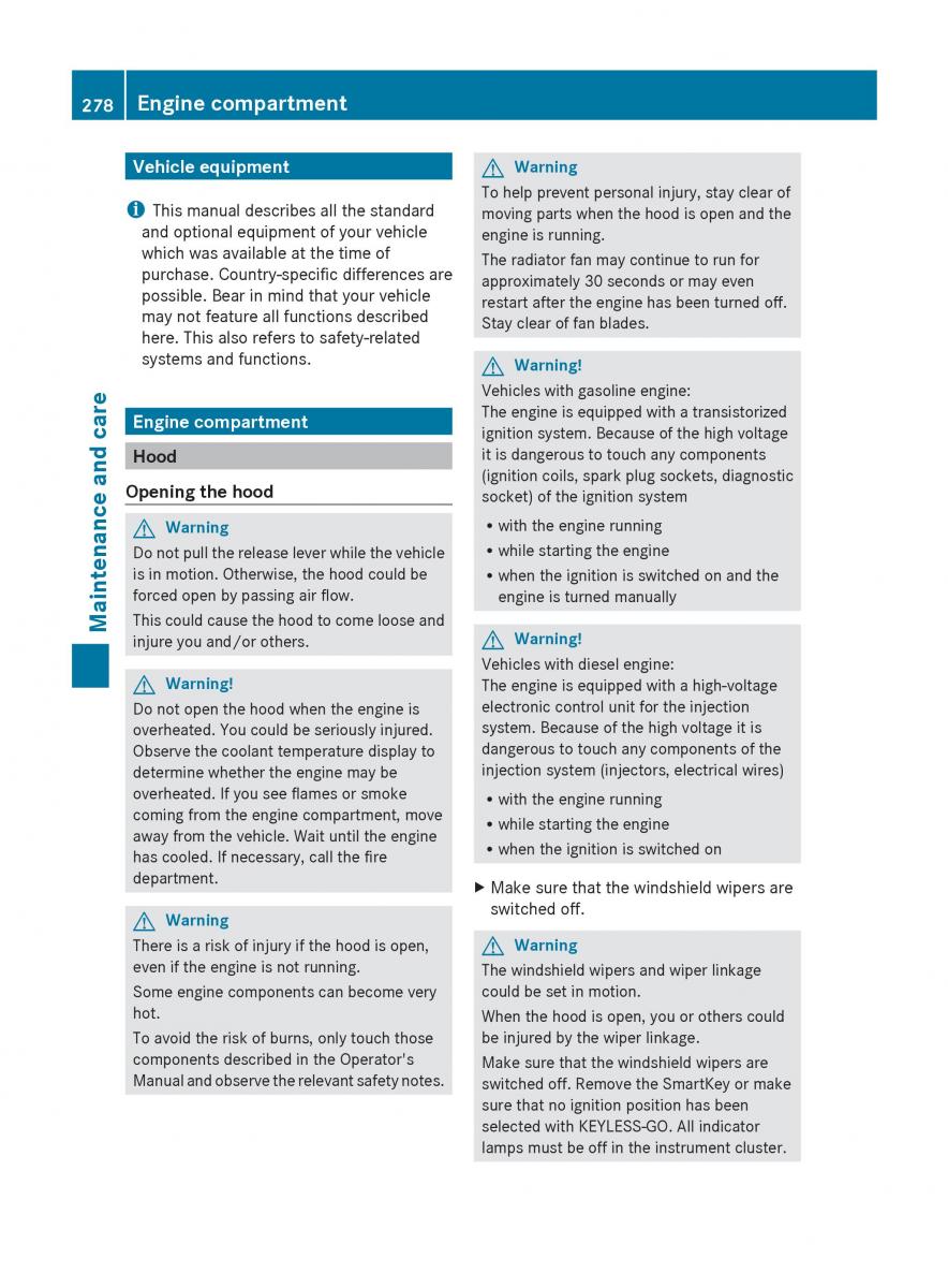 manual  Mercedes Benz R Class owners manual / page 280