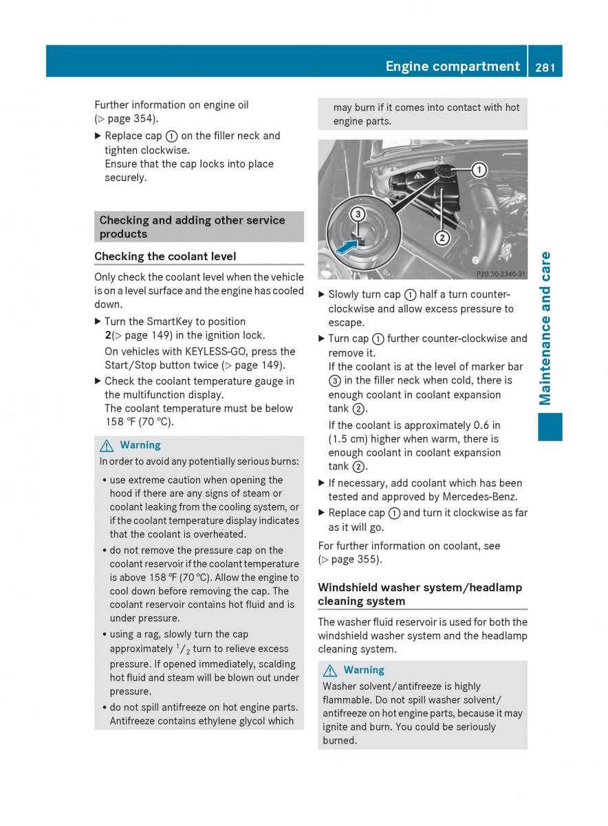 manual  Mercedes Benz R Class owners manual / page 283