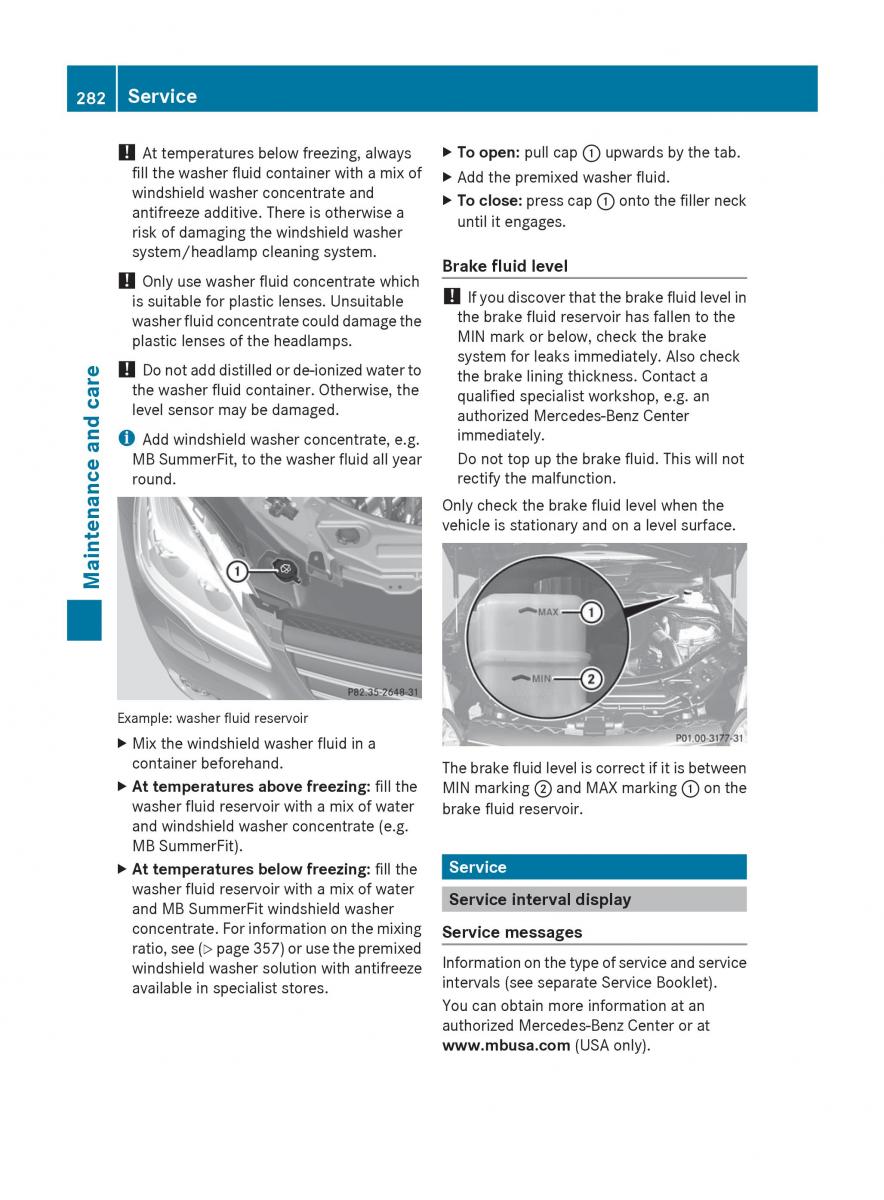 manual  Mercedes Benz R Class owners manual / page 284