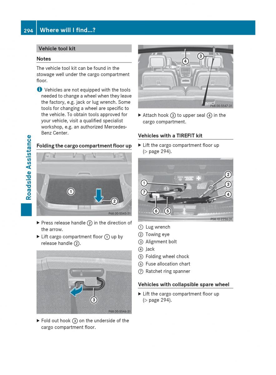 manual  Mercedes Benz R Class owners manual / page 296