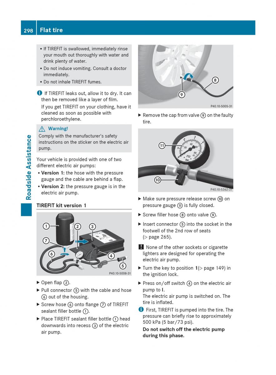 manual  Mercedes Benz R Class owners manual / page 300