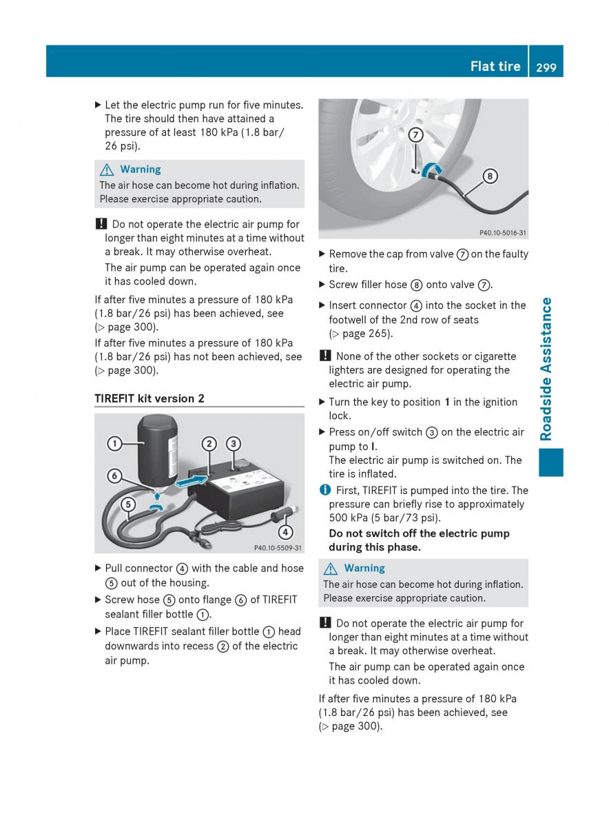 manual  Mercedes Benz R Class owners manual / page 301