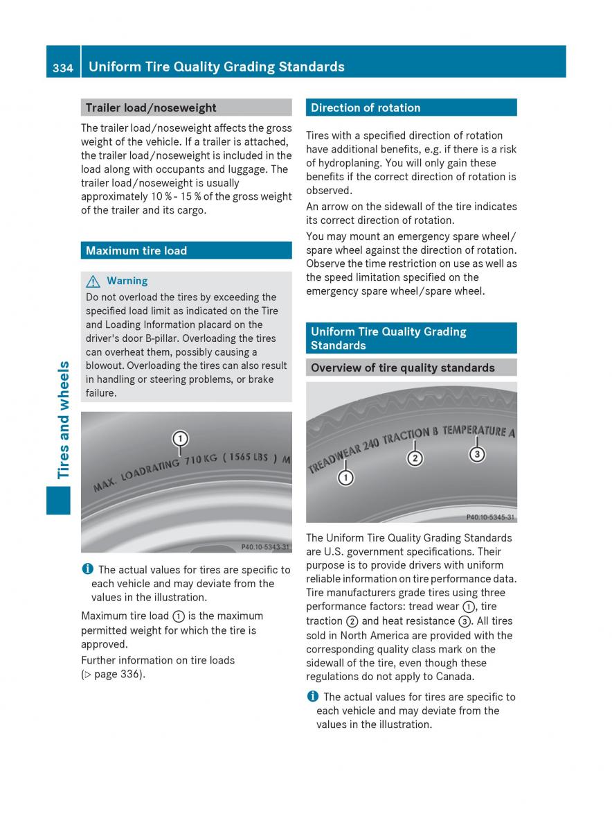 manual  Mercedes Benz R Class owners manual / page 336