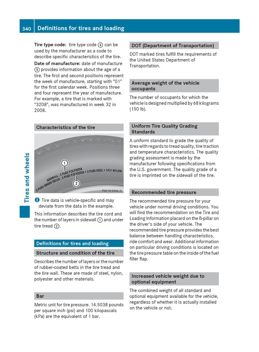 manual  Mercedes Benz R Class owners manual / page 342