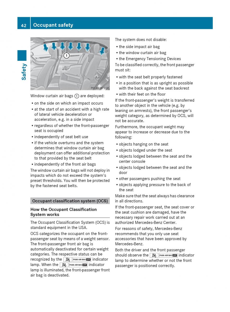 manual  Mercedes Benz R Class owners manual / page 44