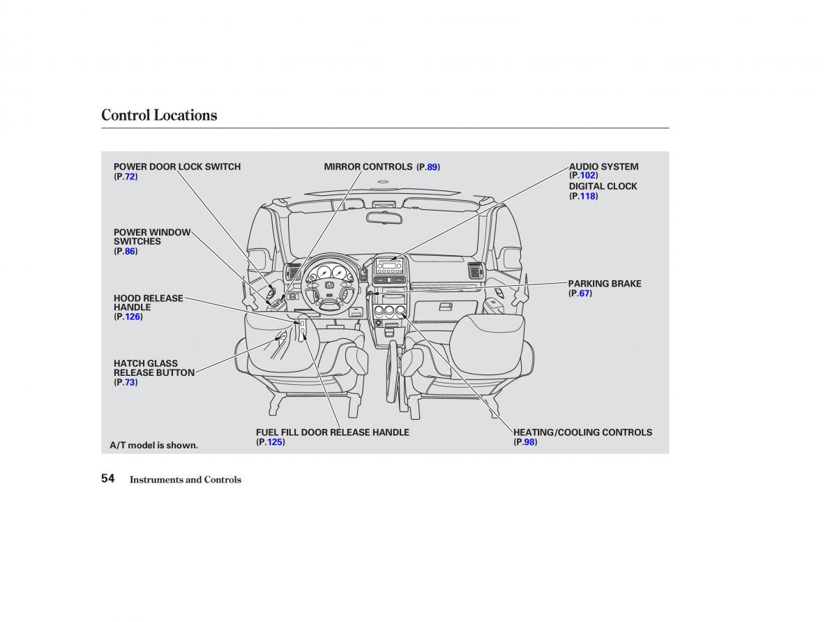 Honda CR V II 2 owners manual / page 59