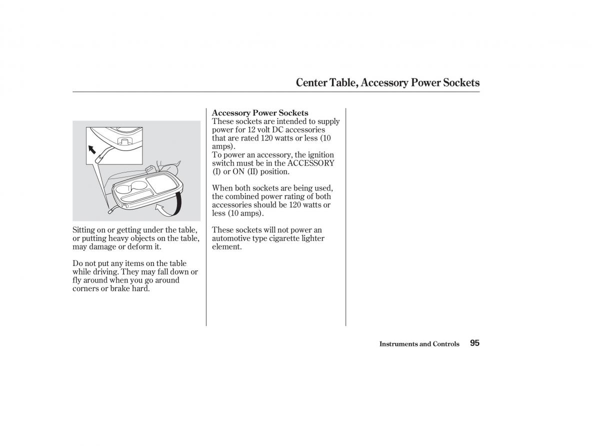 Honda CR V II 2 owners manual / page 100