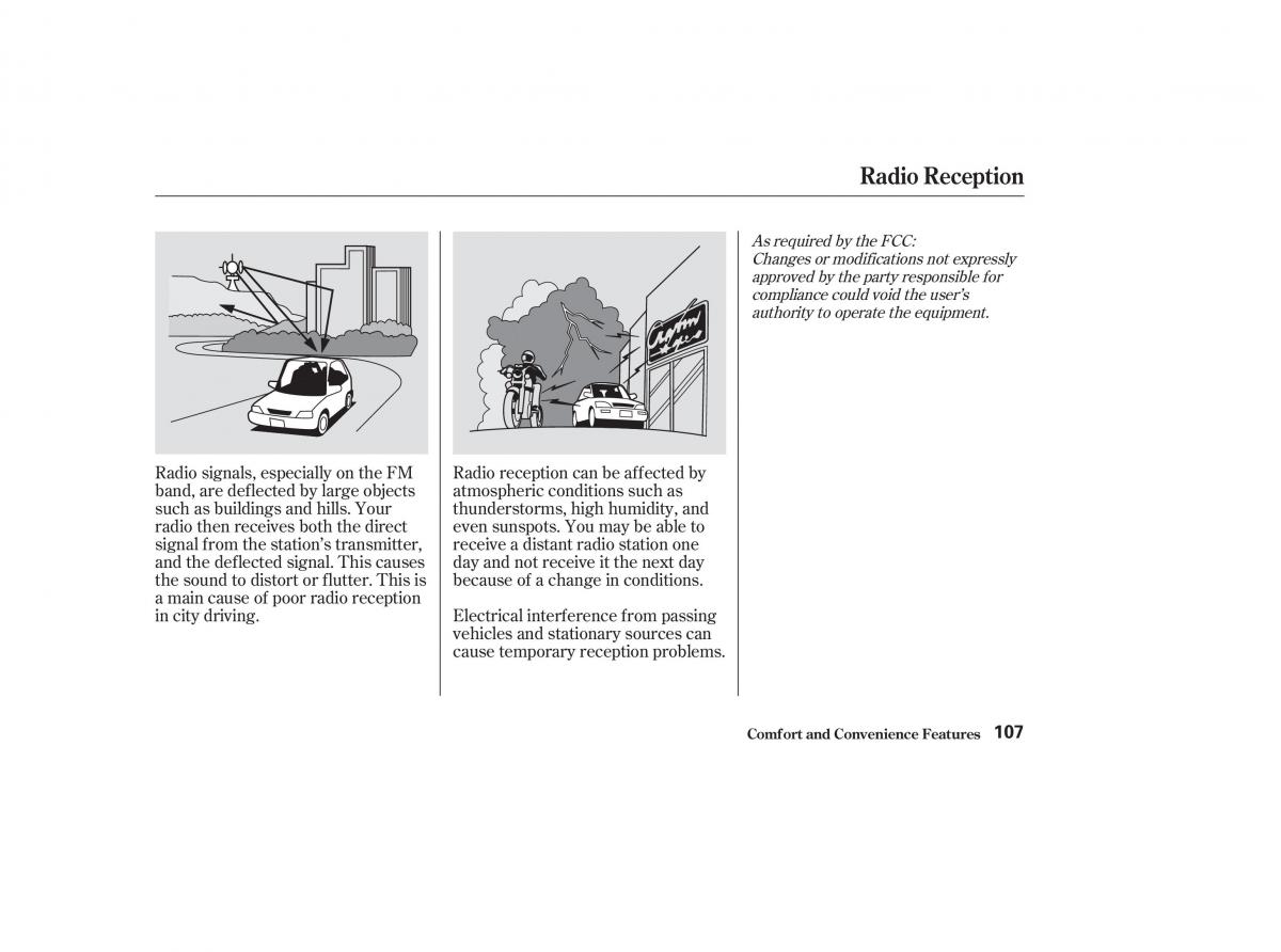 Honda CR V II 2 owners manual / page 112