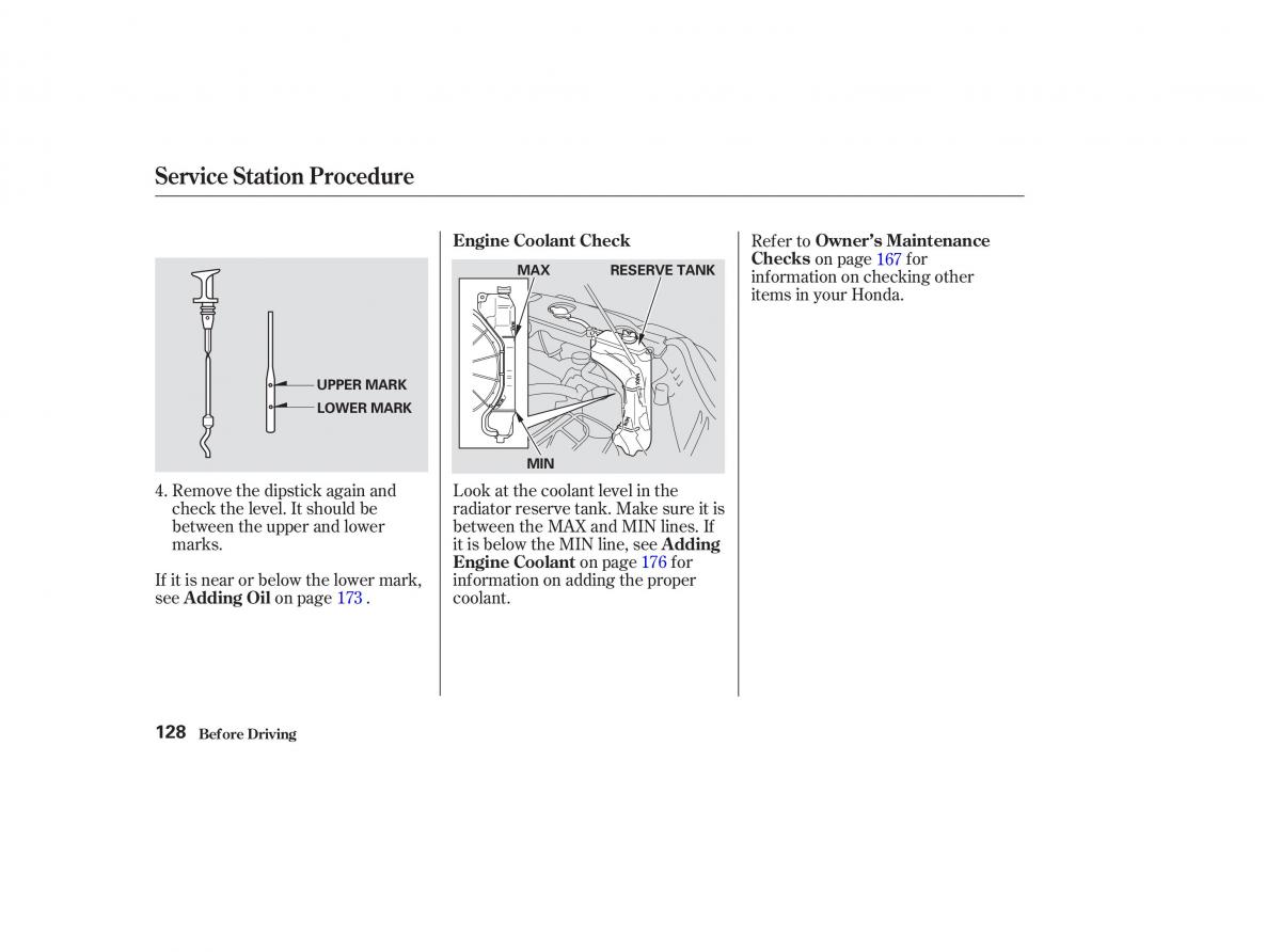 Honda CR V II 2 owners manual / page 133