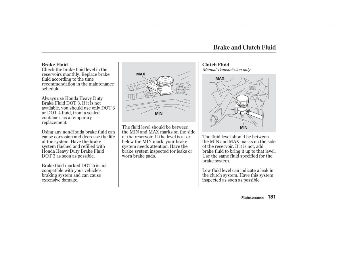 Honda CR V II 2 owners manual / page 186