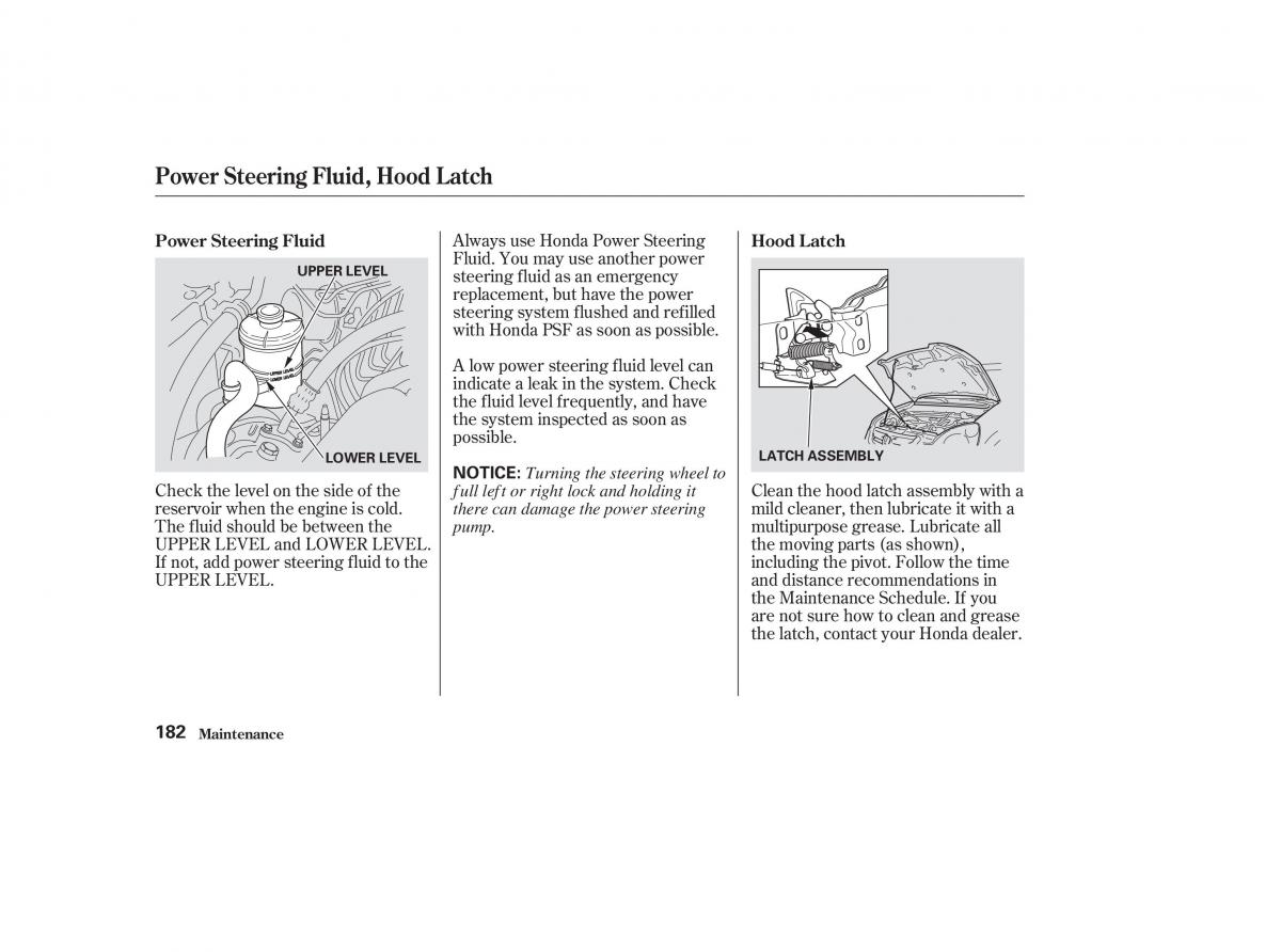 Honda CR V II 2 owners manual / page 187