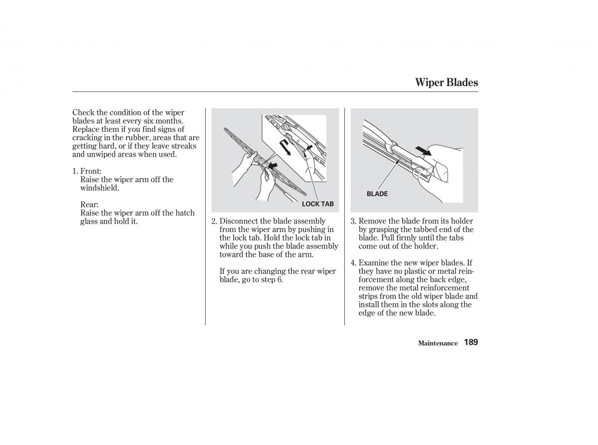 Honda CR V II 2 owners manual / page 194