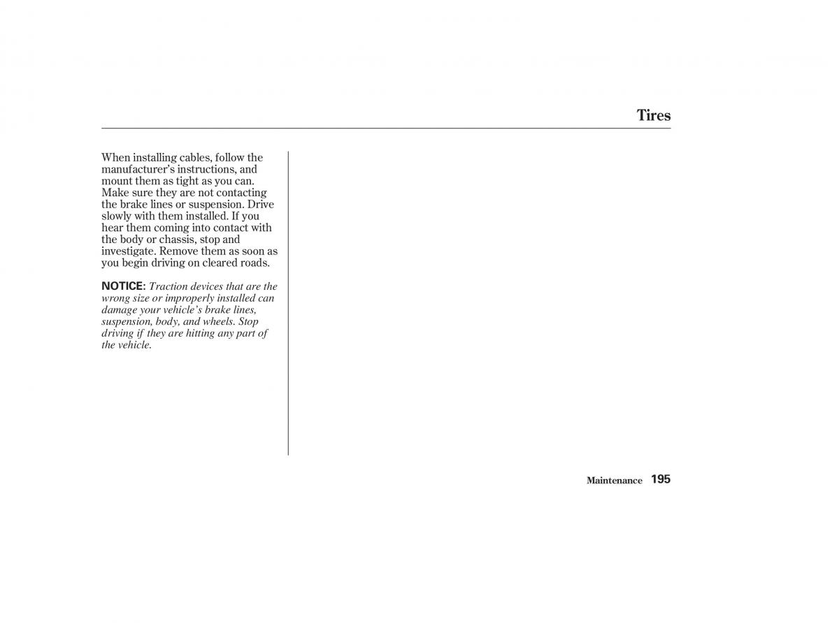 Honda CR V II 2 owners manual / page 200