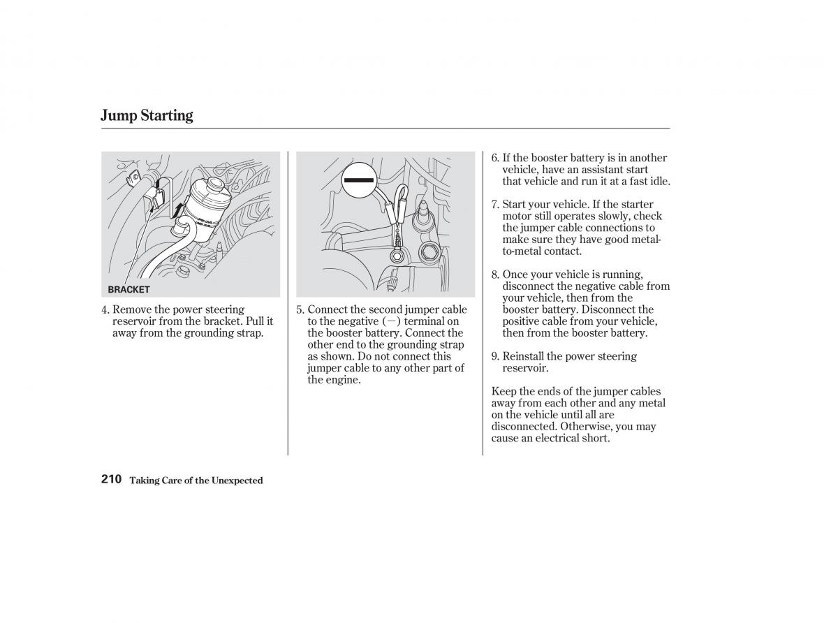 Honda CR V II 2 owners manual / page 215