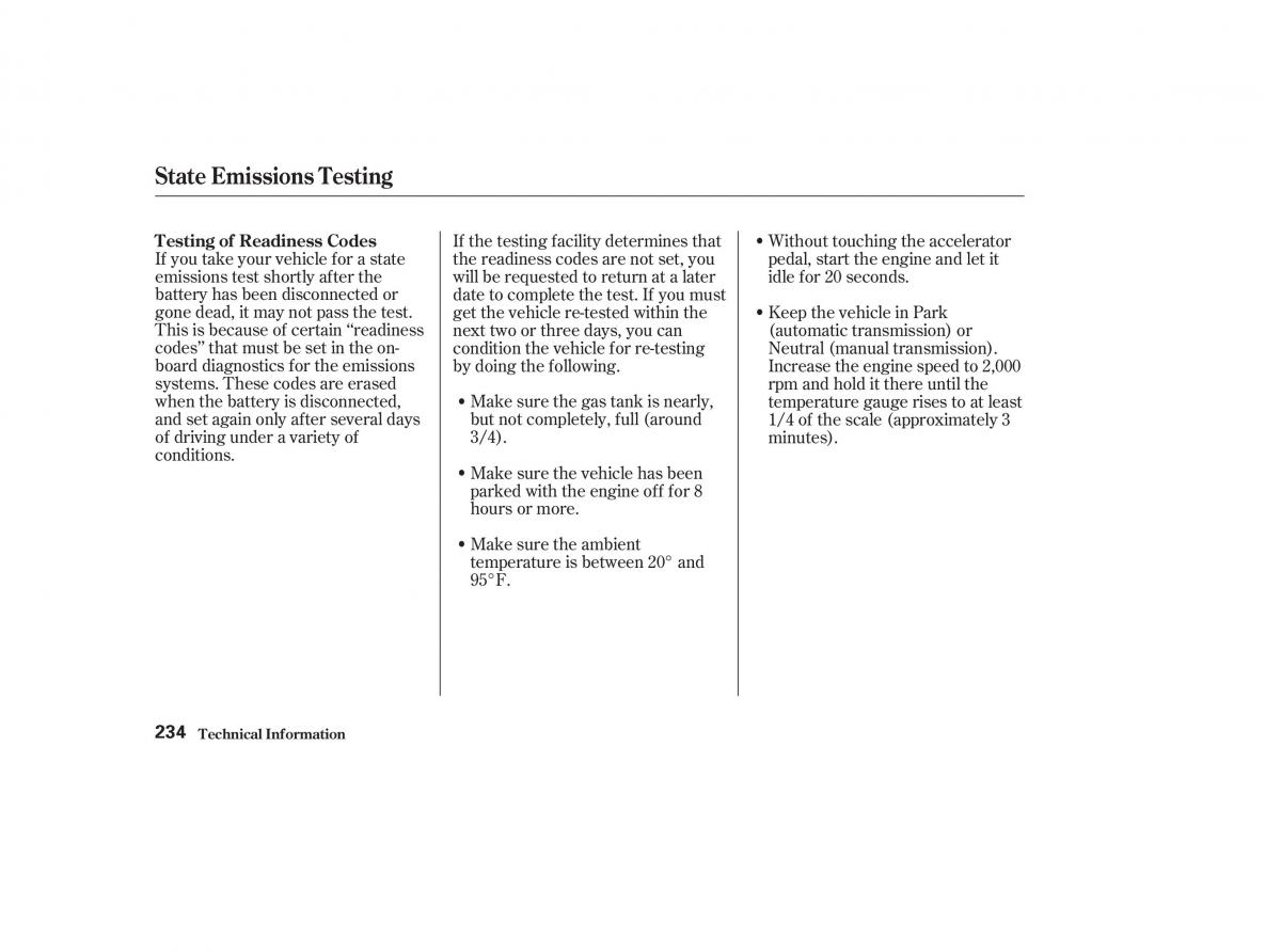 Honda CR V II 2 owners manual / page 239