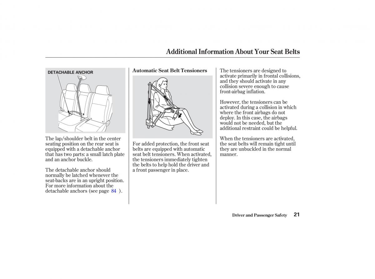 Honda CR V II 2 owners manual / page 26