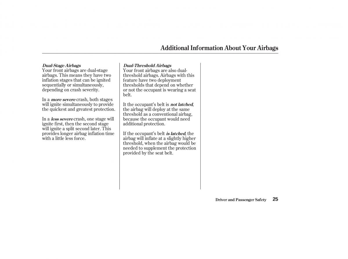 Honda CR V II 2 owners manual / page 30