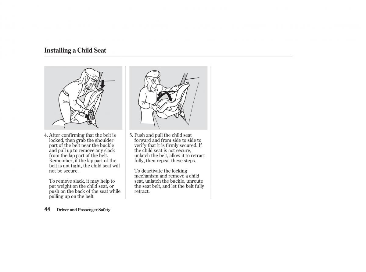 Honda CR V II 2 owners manual / page 49