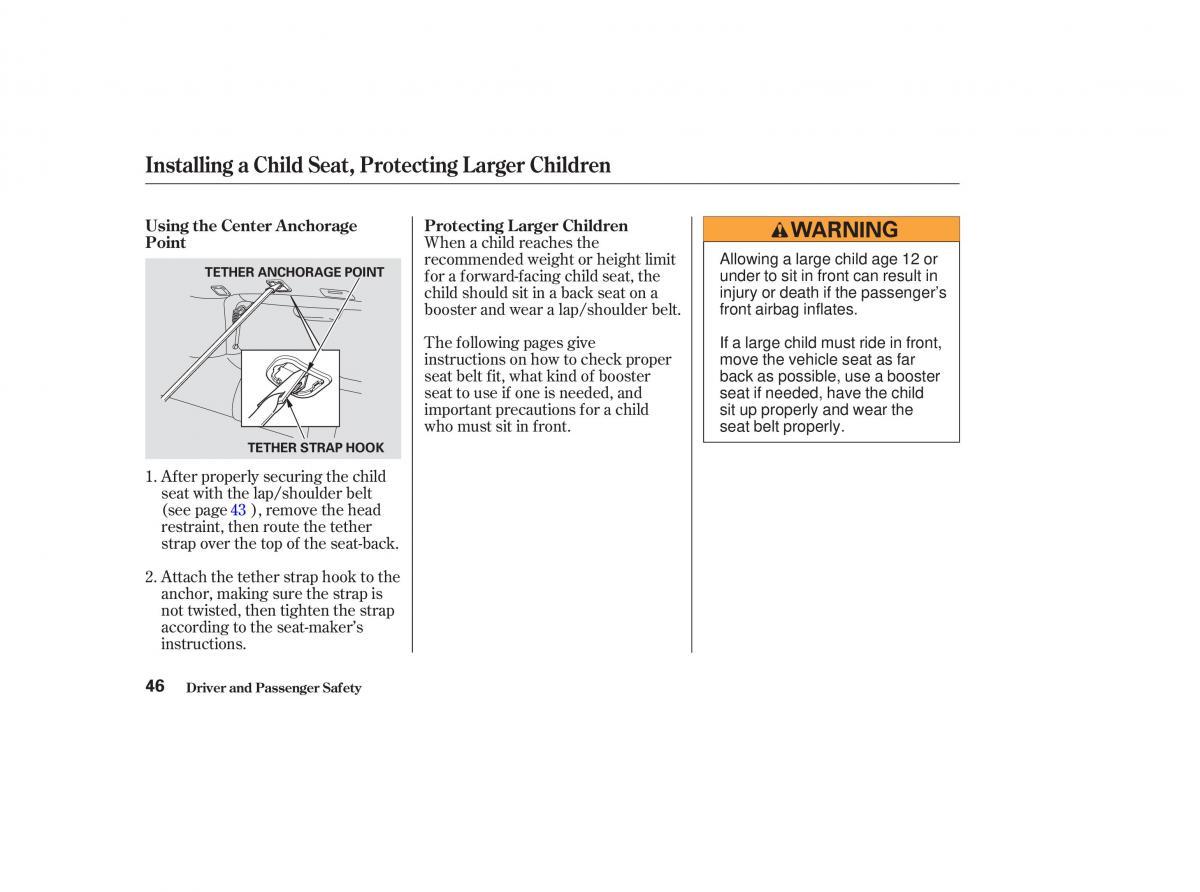 Honda CR V II 2 owners manual / page 51